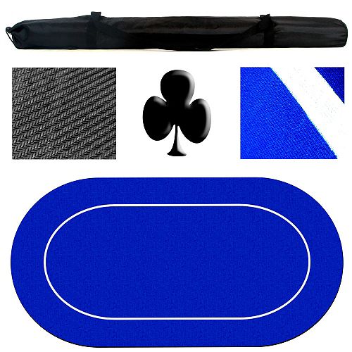 Trademark Games Poker Texas Holdem Table Layout Rubber Foam 70 Inch