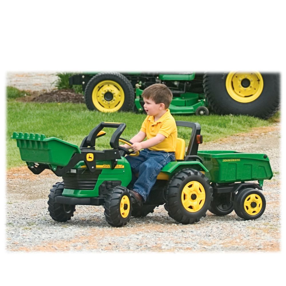 Peg Perego John Deere Tractor Loader with Trailer