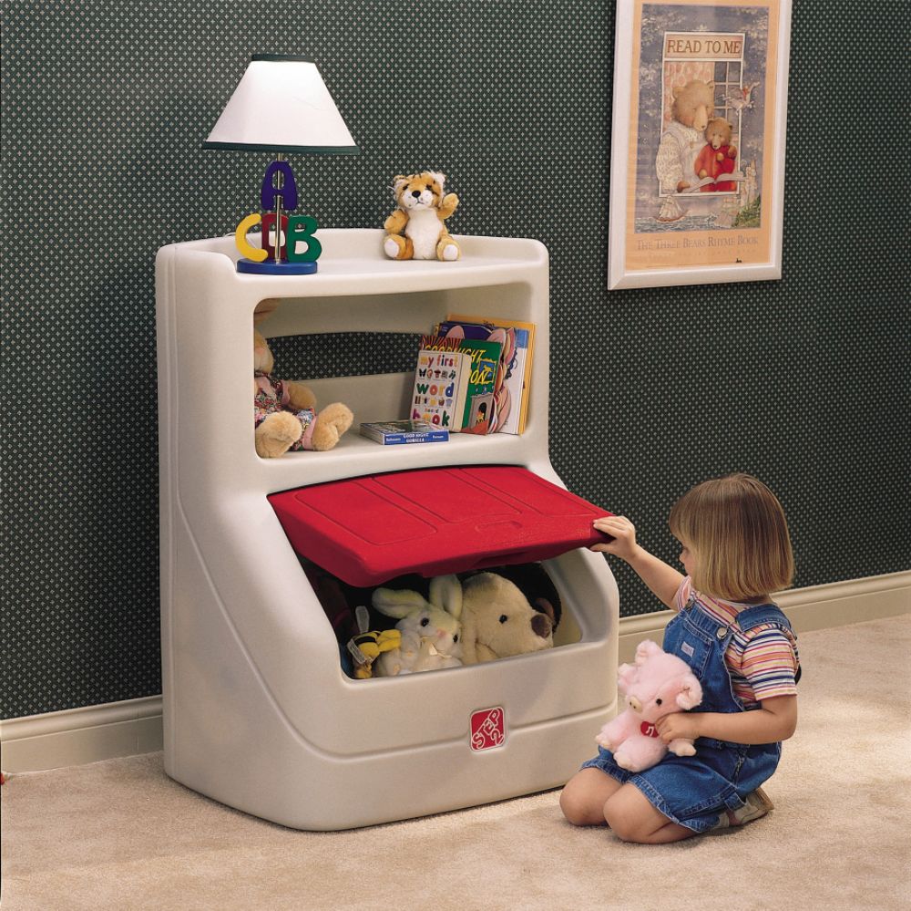 Step 2 Lift and Hide Storage Chest and Bookcase - Red