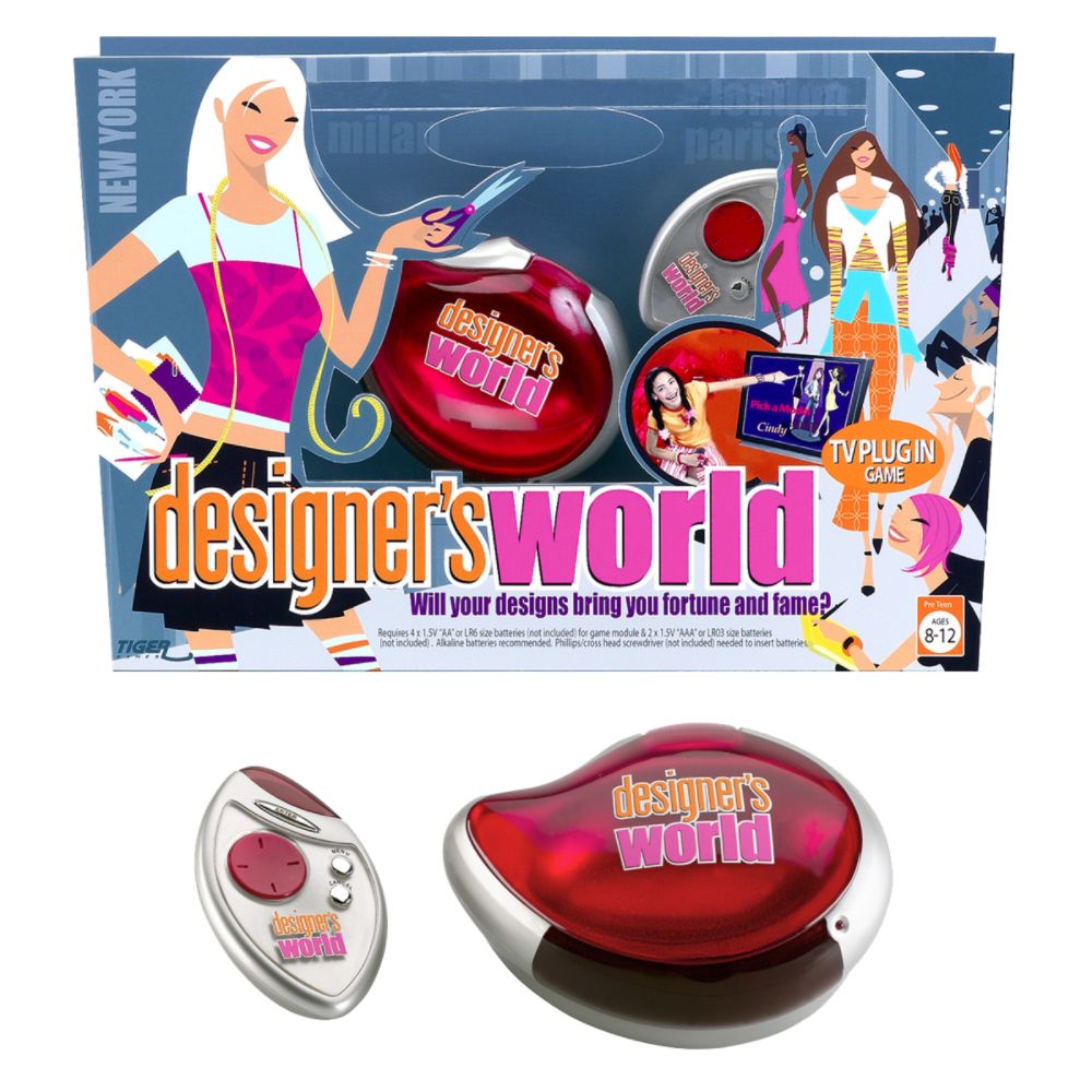 Hasbro Designer's World Plug 'N Play TV Game