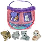 Etoys Phunky Puppy Purse - Bulldog, Airedale, Schnauzer and Afghan