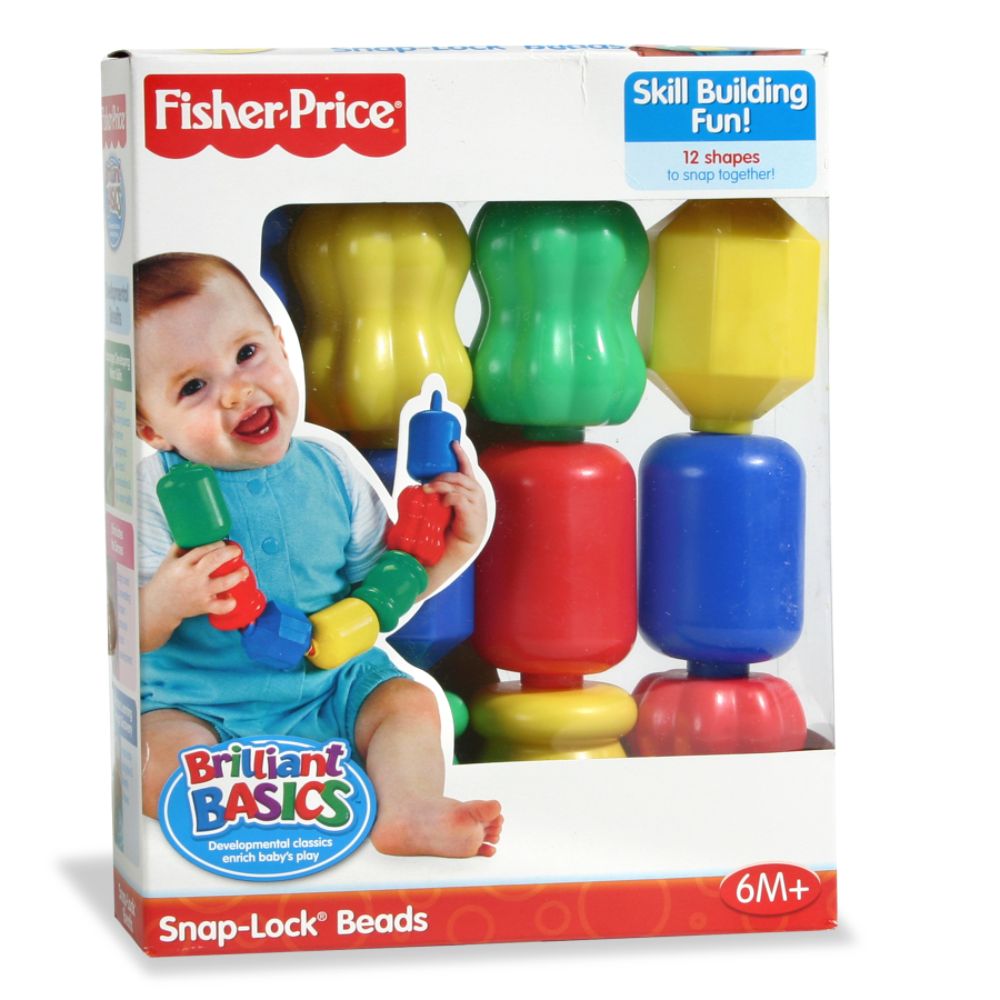 Fisher Price Fisher-Price Brilliant Basics - Snap-Lock Beads - 12 Shapes