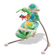Mattel Rainforest Open-Top Cradle Swing Mattel Rainforest Open-Top Cradle Swing