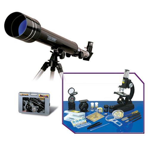 84-Piece Deluxe Optical Microscope and Telescope Set