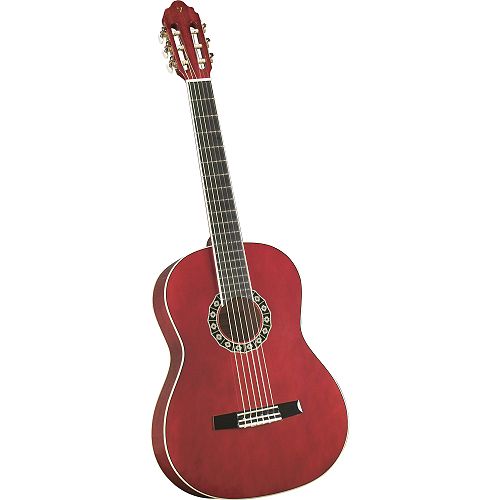 SAGA Valencia Full Size Classical Guitar Pack in Red