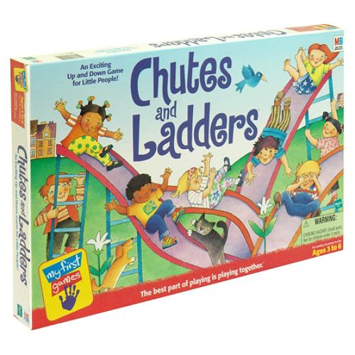 Hasbro Milton Bradley My First Games Chutes and Ladders Board Game, 1 game by 