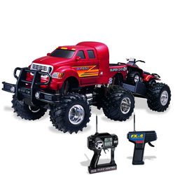 R/C Ford F650 Super Crewzer with Dirt Rider