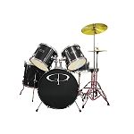 GP Percussion 5-Piece Complete Drum Set with Accs