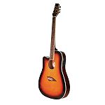 Kona Guitars Left-Handed Thin-Body Acoustic/Electric Guitar
