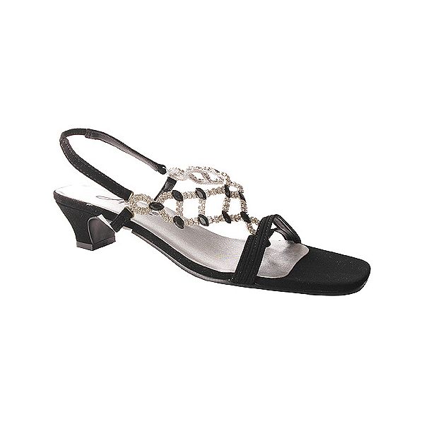 Annie Women's Allison Sandal - Black Lamey