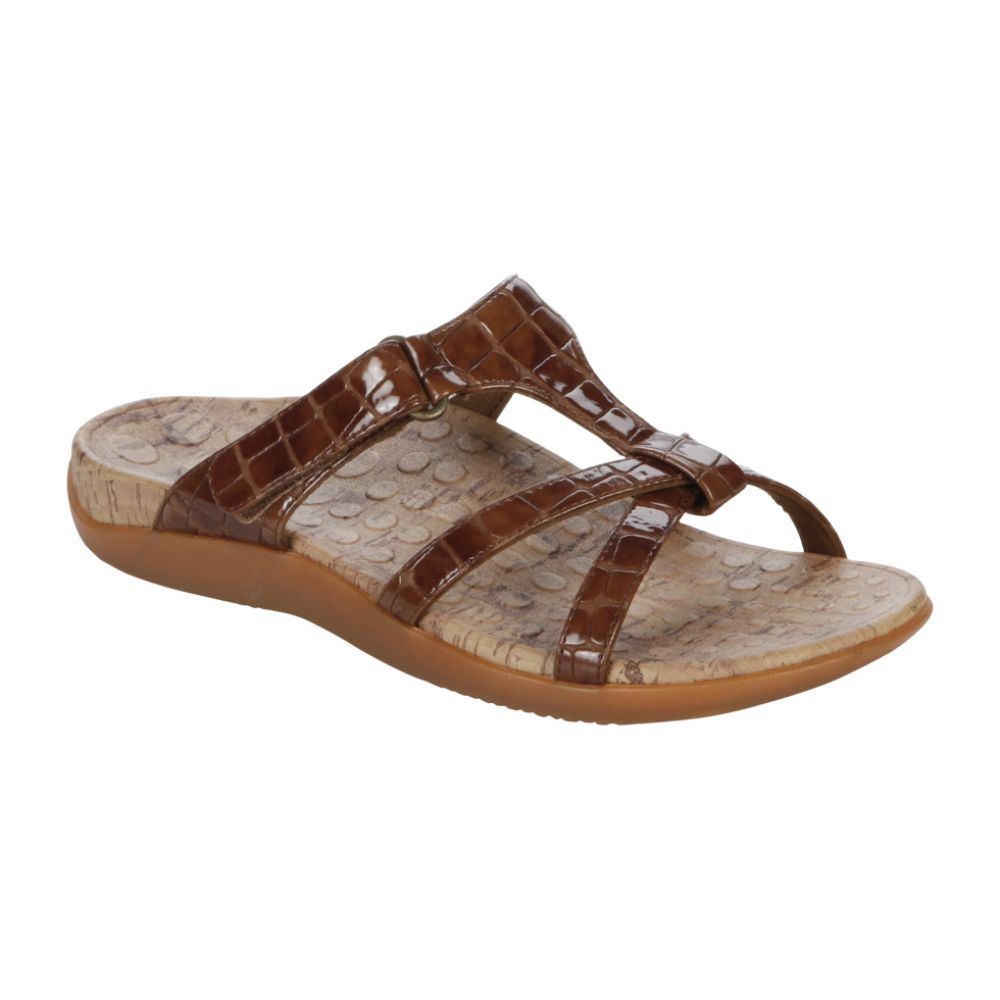 Orthaheel Women's Seaside - Dark Tan Croco