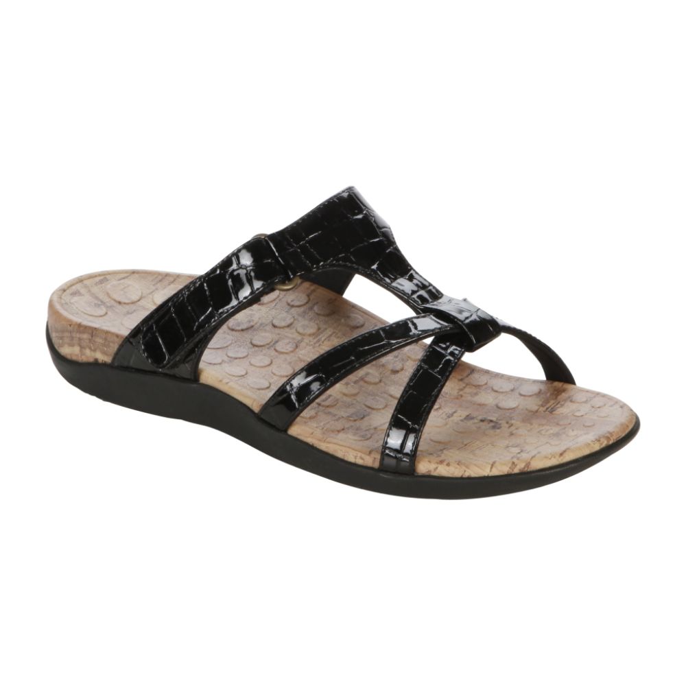 Orthaheel Women's Seaside - Black Croco