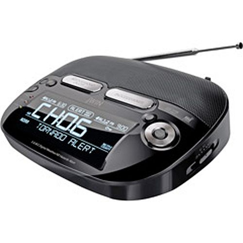 jWIN All Hazard S.A.M.E. Weatherband Radio With AM FM And Dual Alarm Clock