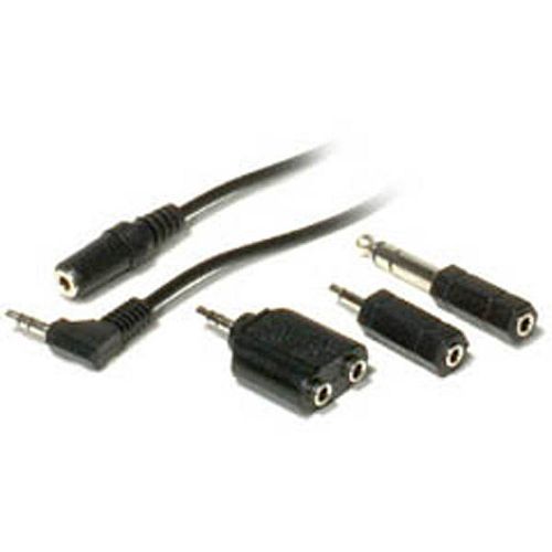 Maxell Coiled Headphone Extension Cord With 4 Adapters