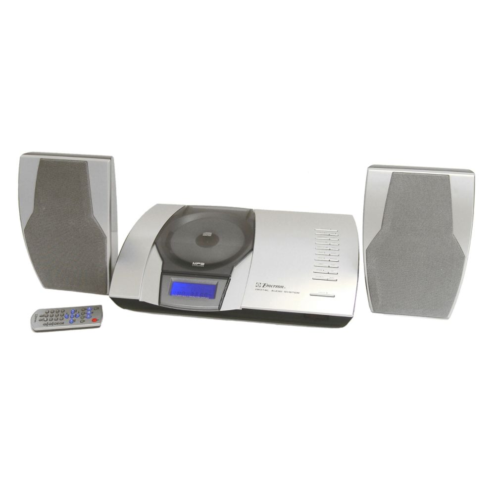 Emerson Executive Style Micro Audio System w/ CD-R/RW Player, Digital Tuner & Remote