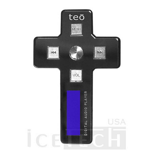Buy IceTech Mp3 player; color: grey; unique cross-shape feature; in-built...
