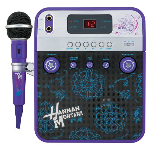 Disney Hannah Montana Karaoke Machine w/ Microphone