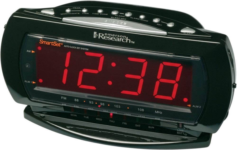 Emerson Dual Alarm Clock Radio, SmartSet