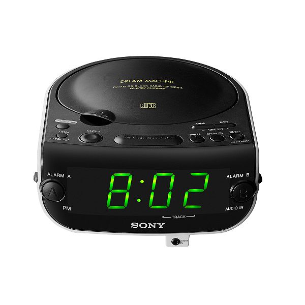 Sony AM/FM Clock Radio with Built-In CD & MP3 Player