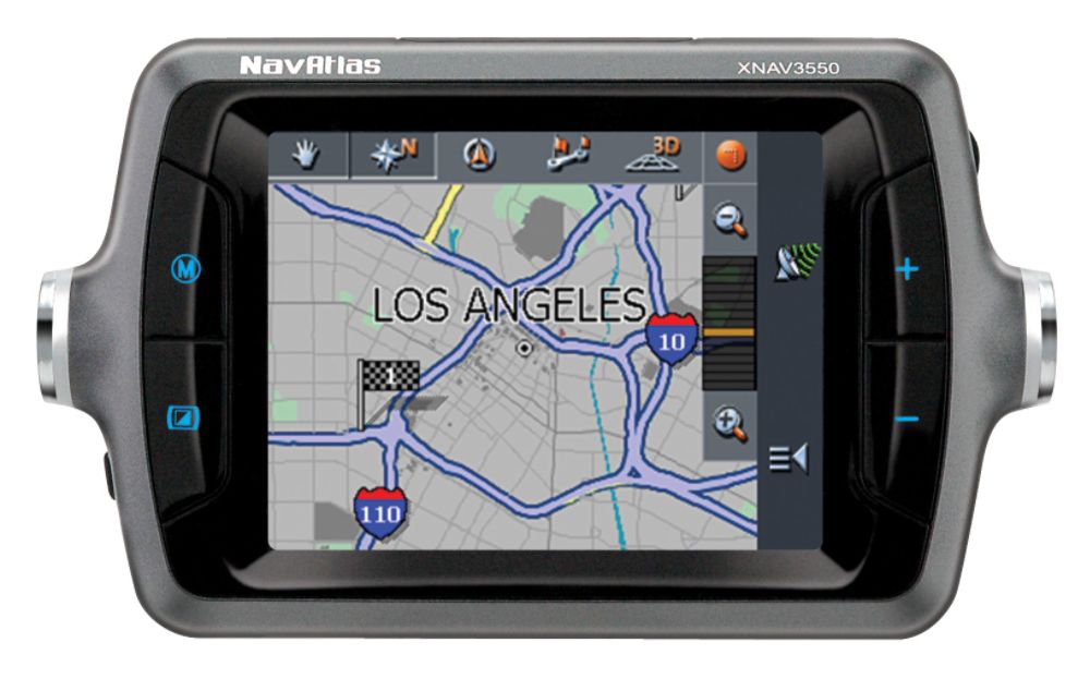 Dual Portable GPS Navigation System with 3 1/2 in. Digital Touch Screen