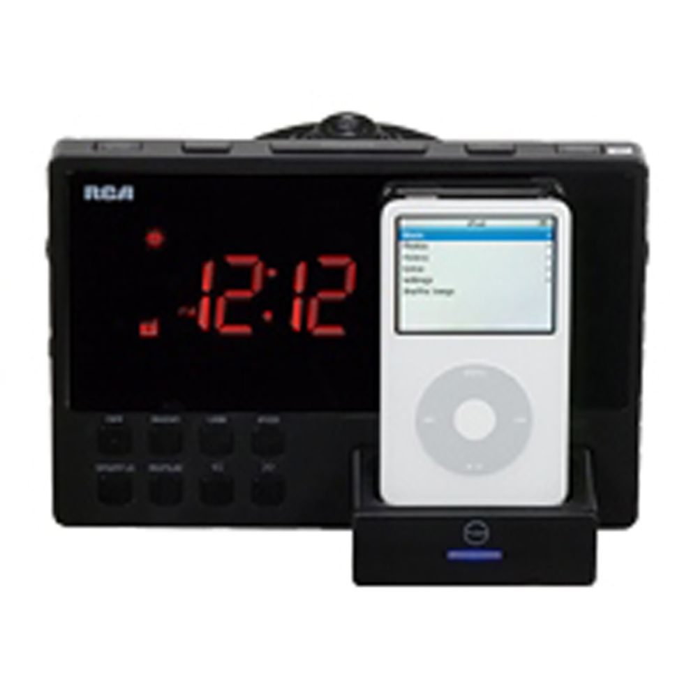 RCA - CLOCK RADIO with USB INPUT in BLACK