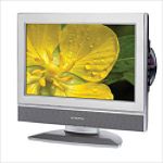 Audiovox 17 in. Class STAINLESS STEEL FLAT PANEL LCD TV with DVD PLAYER
