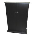 Atlantic Multimedia Cabinet, Black, Radius