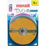 Maxell 5 pk. DVD-R Media - Color Pack