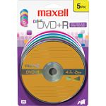Maxell 5 pk. DVD+R Media - Color Pack