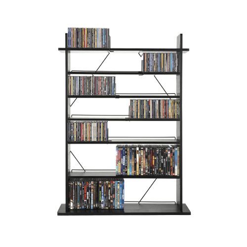 Atlantic Multimedia Rack, Wood, Black by 