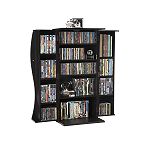 Atlantic Curved Door Multimedia Cabinet, Espresso
