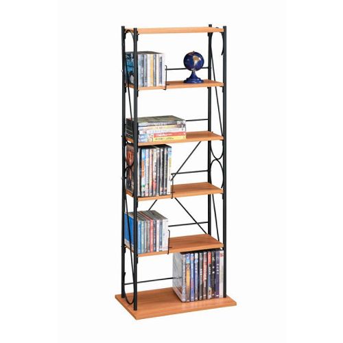 Atlantic Multimedia Storage Rack with Wood & Wire Shelving by 