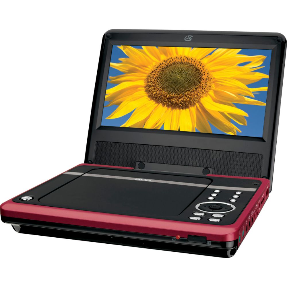 GPX Portable DVD Player w/ 8 in. Widescreen Display - Red