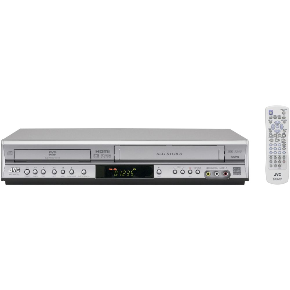 JVC 1-Disc DVD Video Player & VHS Hi-Fi Stereo Player Combo