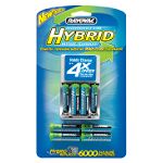 Buy Rayovac Rechargeable HYBRID Batteries with Charger - 8 Pk.