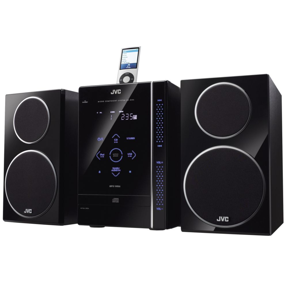 JVC Micro Audio System w/ iPod Dock, 120W