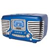 Corsair Clock Radio with CD Player & AM/FM Radio, Blue