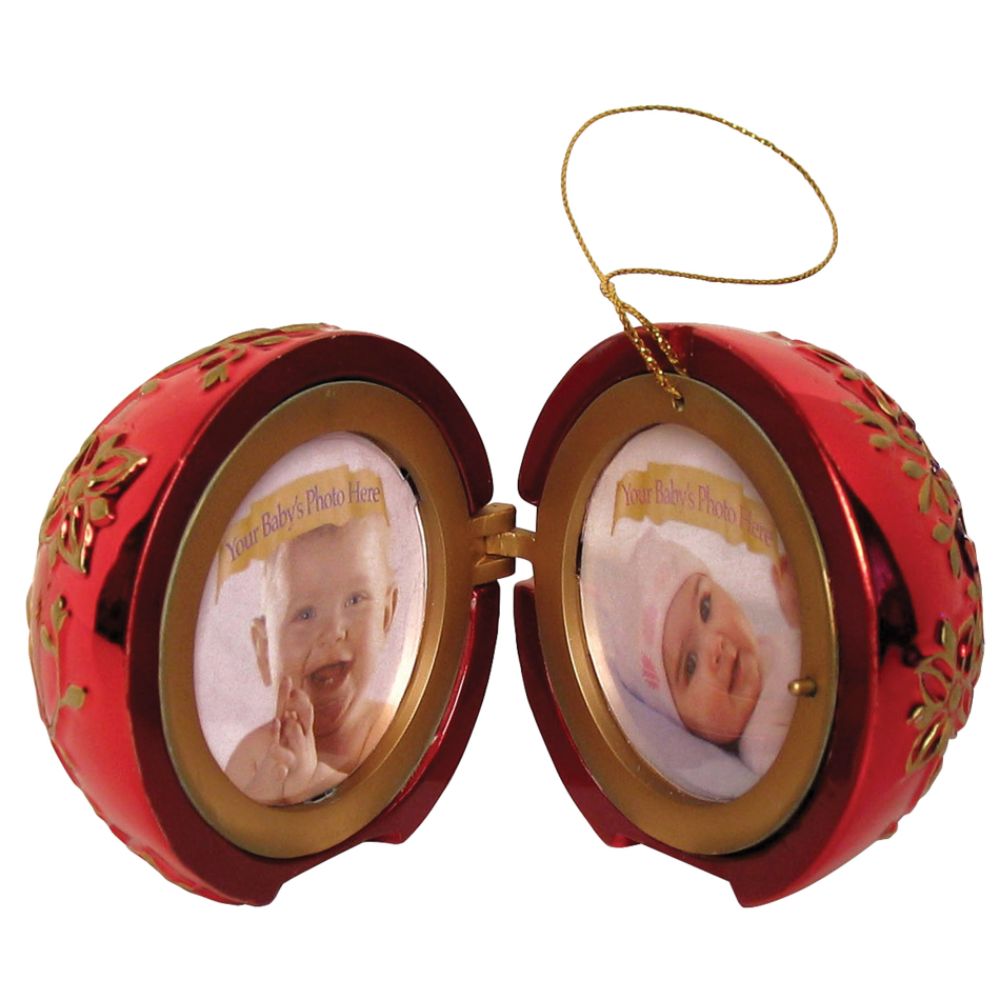 Crosley Musical Photo Frame Ornaments, Red