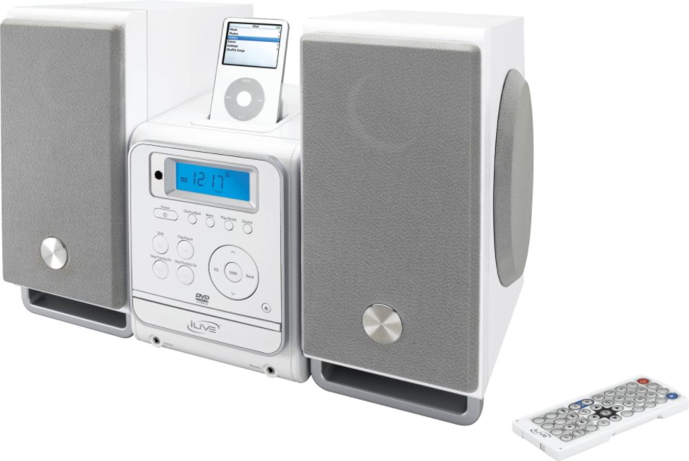 iLive - Home iPod Docking System with DVD, CD and Radio