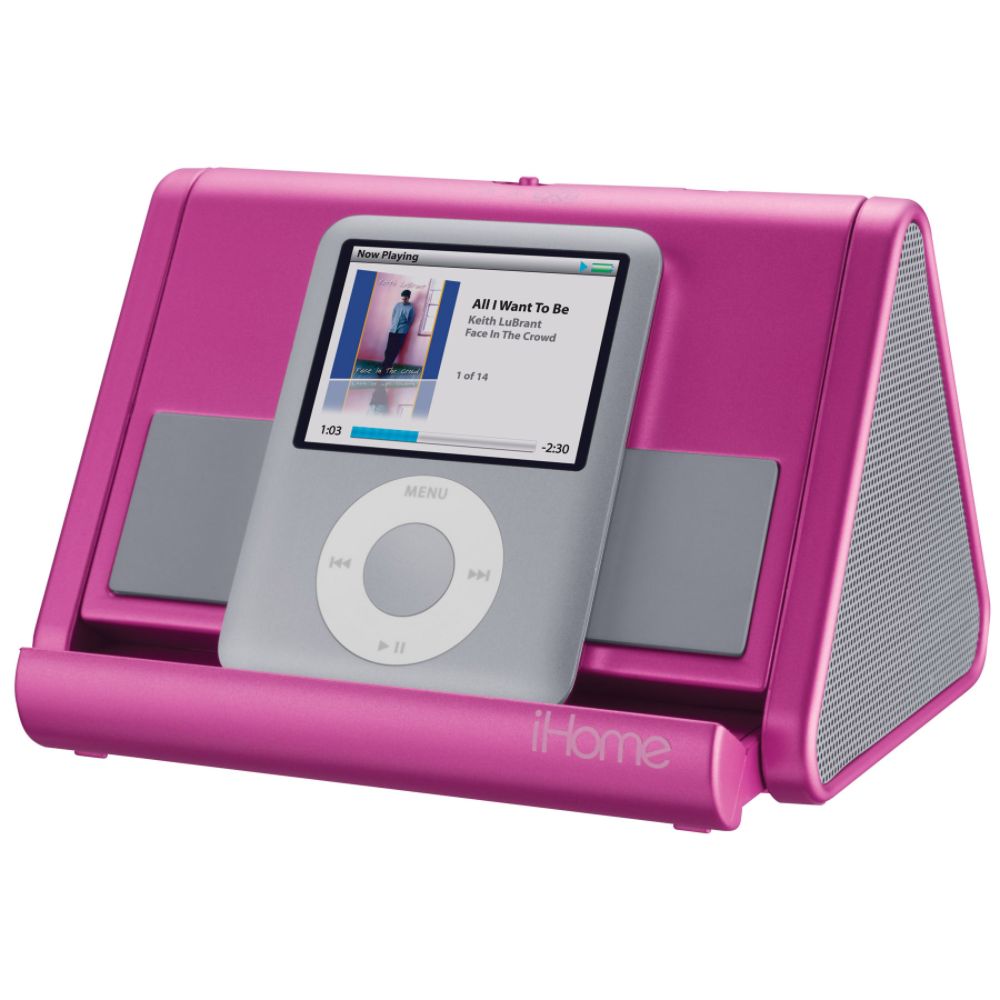 iHome - Portable iPod/MP3 Speaker System - Pink