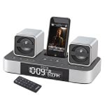 Click here to buy iHome 2.1 Channel Micro Bookshelf System for iPod w  Dual Alarm Clock Radio.