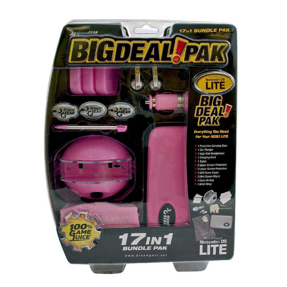 Dreamgear DreamGear 17 IN 1 Bundle Pak For DS Lite (Pink)