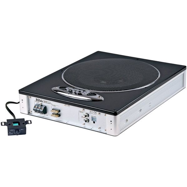 Boss 10" Low Profile Amplified Subwoofer with Remote Level Control