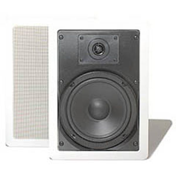 BIC America - 6" 100-Watt 2-Way In-Wall Weather-Resistant Speakers