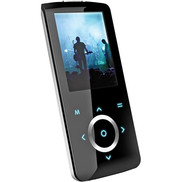 Coby - 4GB Black 2" TFT LCD Super-Slim MP3/Video Player With Touch-Pad