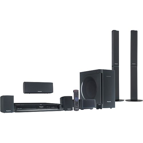 Buy Panasonic 5.1 Channel 5-Disc DVD 1080p Home Theater System w  Wireless Rear... now!