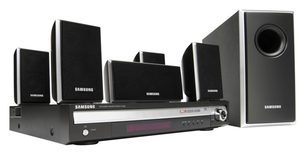 Samsung - 5.1 Channel Home Theater System with 5-disc DVD Player
