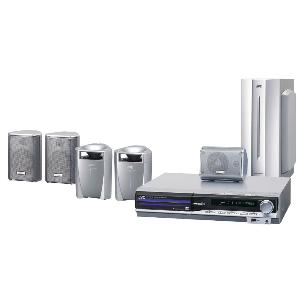 JVC - 5-Disc DVD Digital Theater System, 1000 watts