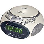 Click here to buy Coby Electronics CD Player With AM FM Radio And Dual Alarm Clock by DBL Distributing.