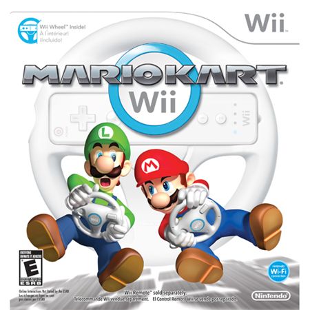 Nintendo Wii,Mario Kart & Wii Wheel